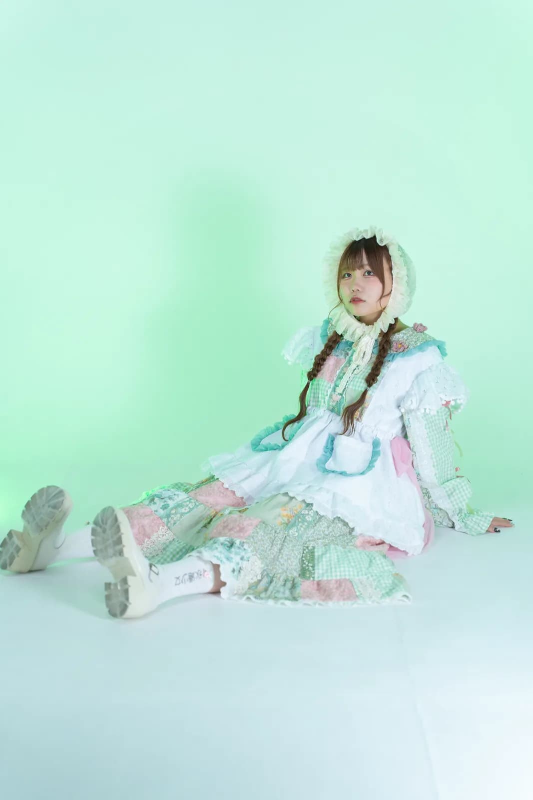 パッチワークミントエプロン — ツキナミミツキ 2