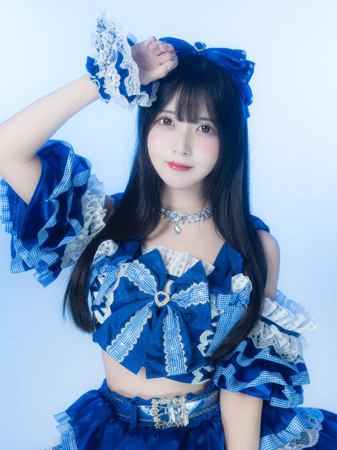 ギンガムリボン(ロイヤルブルー) — 椎名音心( IDOLEST ) 2