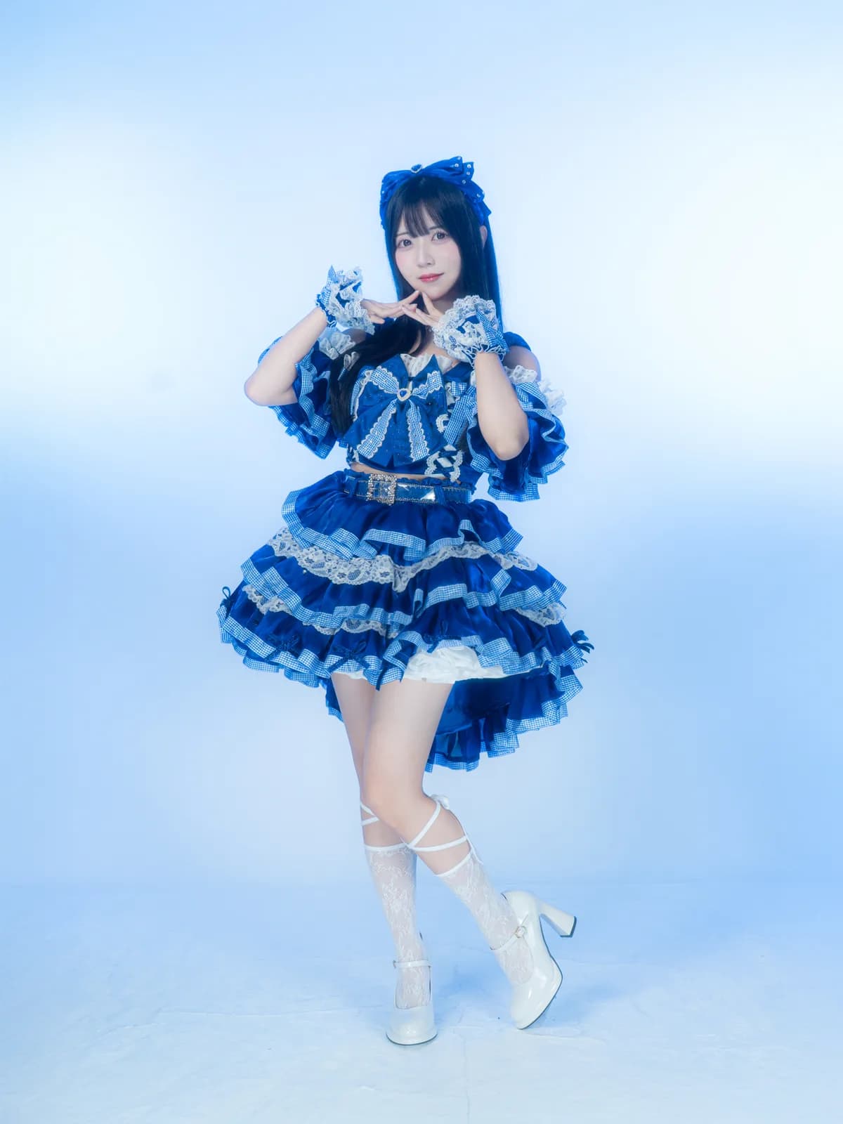 ギンガムリボン(ロイヤルブルー) — 椎名音心( IDOLEST ) 3