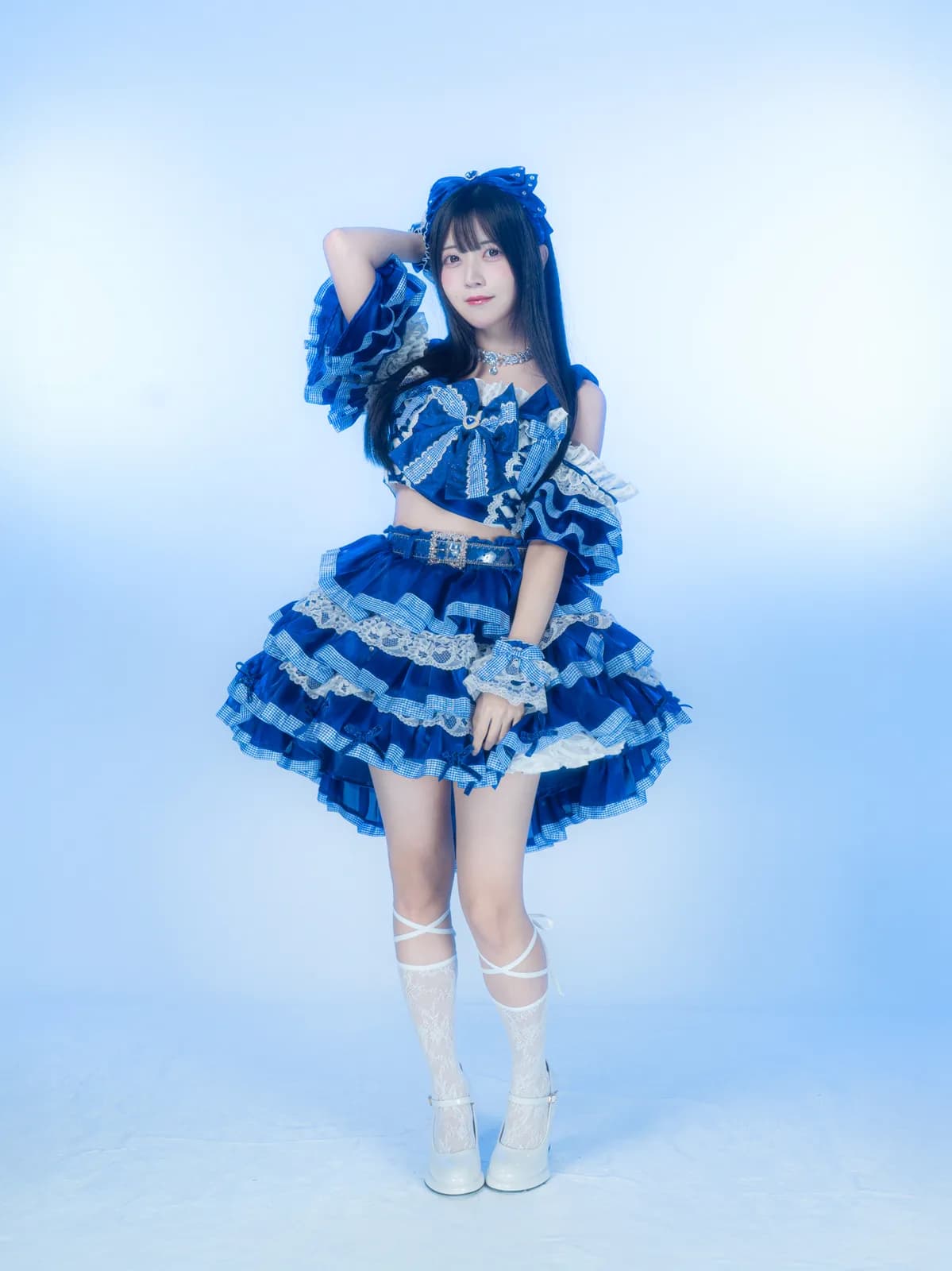 ギンガムリボン(ロイヤルブルー) — 椎名音心( IDOLEST ) 4
